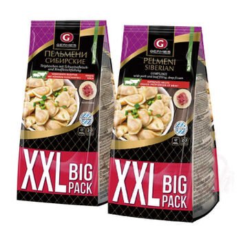 Pelmeni XXL s hov&auml;dzim a bravčov&yacute;m m&auml;som