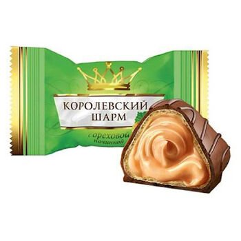 Cukriky čokoladov&eacute; s orechov&aacute; n&aacute;plň AVK