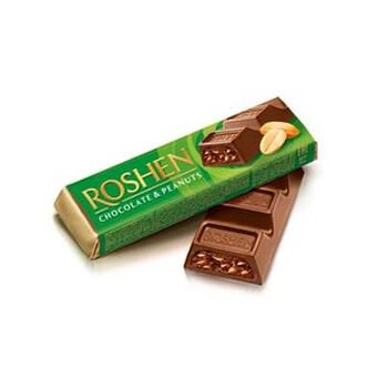 Čokol&aacute;dov&aacute; tyčinka Roshen s ara&scaron;idovou n&aacute;polňou