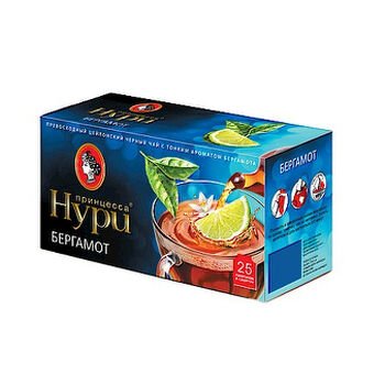Čierny čaj Prinzessa Nuri s bergamotom