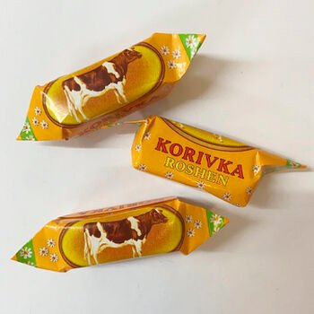 Cukr&iacute;ky mliečne &ldquo;Korovka&rdquo;