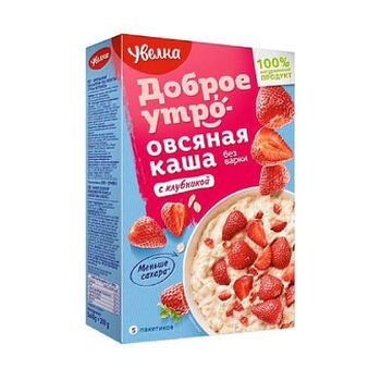 Ovsen&eacute; vločky s jahodami Uvelka