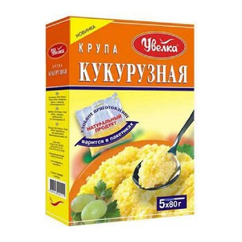Kukuričn&aacute; krupica vo varn&yacute;ch vreck&aacute;ch Uvelka