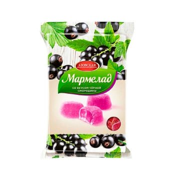 Marmel&aacute;da žel&eacute; s pr&iacute;chuťou čiernych r&iacute;bezl&iacute;