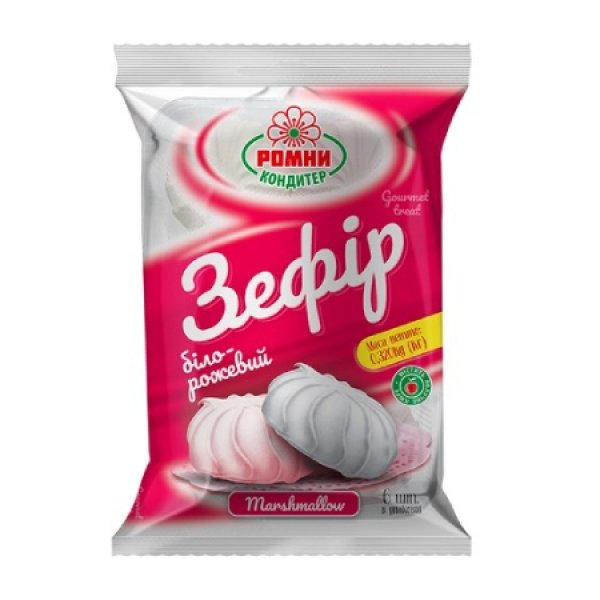 Zefir bielo-ružov&yacute; Romny