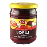 Polievka Borsch s hubami