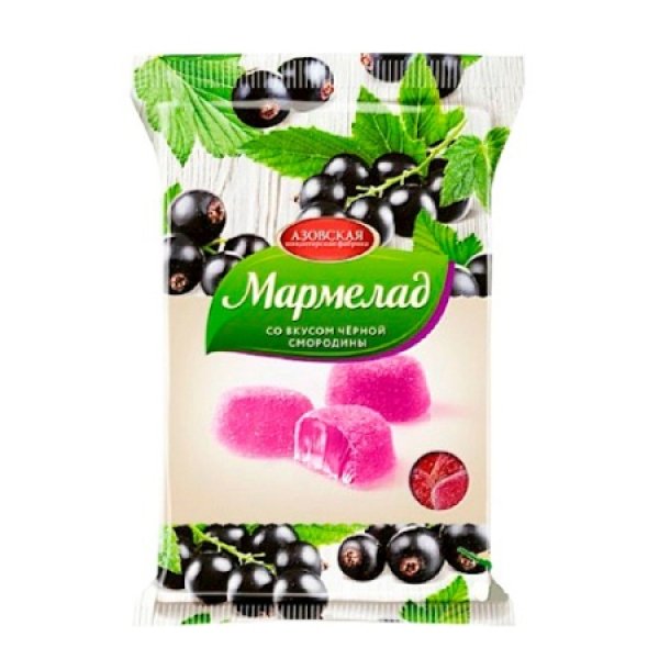 Marmel&aacute;da žel&eacute; s pr&iacute;chuťou čiernych r&iacute;bezl&iacute;